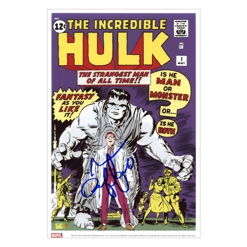 Mark Ruffalo Autographed The Incredible Hulk #1 Comic Cover 8x12 Photo