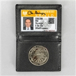 Clark Gregg Autographed Agents of SHIELD Agent Phil Coulson ID Badge With Agents of S.H.I.E.L.D. Wallet