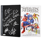 Chris Evans, Chris Hemsworth, Mark Ruffalo, Stan Lee Avengers Cast Autographed The Avengers Omnibus Volume 1